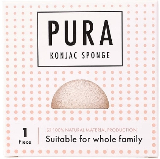 Konjac Sponge, white - Sister Young PURA Konjac Sponge White — photo N1