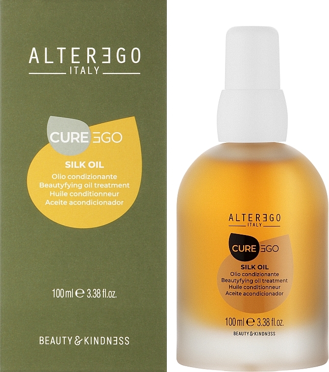 Anti-Frizz Hair Oil - Alter Ego CureEgo Silk Oil Beautyfying Oil Treatment — photo N14