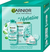 Fragrances, Perfumes, Cosmetics Set - Garnier Skin Naturals For Hydration (micellar/water/400ml + mask/28g + f/gel/50ml)