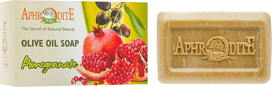 Olive Oil Soap with Pomegranate Extract - Aphrodite Olive Oil Soap — photo N1