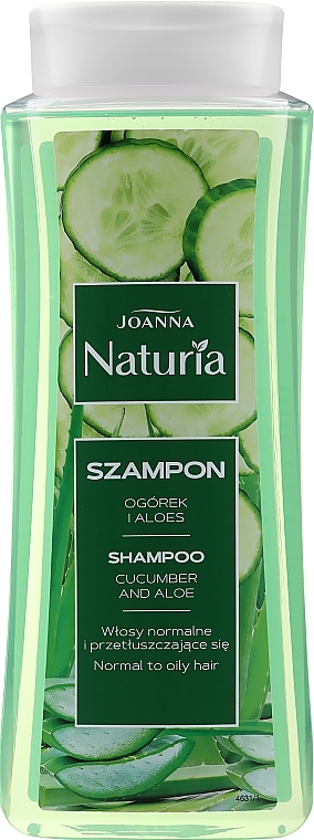 Cucumber & Aloe Hair Shampoo - Joanna Naturia Shampoo Cucumber And Aloe — photo N3