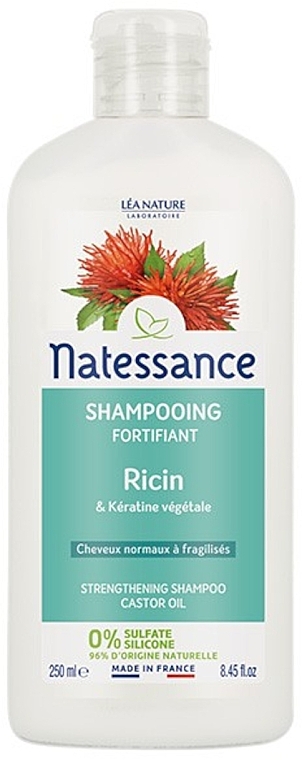 Shampoo with Castor Oil & Vegetable Keratin - Natessance — photo N3