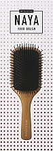 Wooden Hair Brush with Synthetic Bristles - Sister Young Naya Wood Brush Nv — photo N2