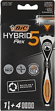 Flex 5 Hybrid Razor with 4 Refill Cartridges - Bic — photo N5