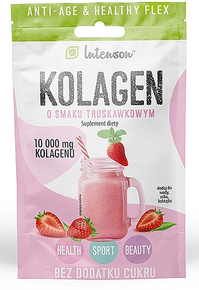 Collagen Food Supplement 'Strawberry' - Intenson Kolagen — photo N1