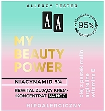 Revitalizing Night Face Cream-Concentrate - AA My Beauty Power Niacynamid 5% Revitalizing Night Cream-Concentrate — photo N3