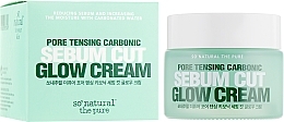 Fragrances, Perfumes, Cosmetics Moisturizing Pore Tightening Cream - So Natural Pore Tensing Carbonic Sebum Cut Glow Cream