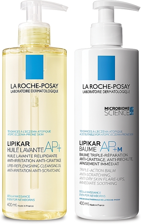 La Roche-Posay Lipikar (oil/400ml + balm/400ml) - Set for Dry Skin — photo N1