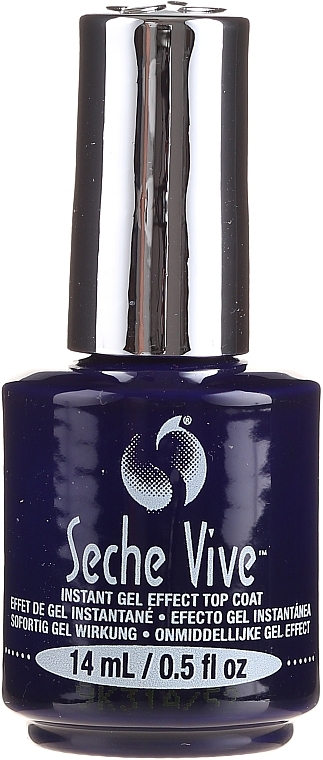 Gel Polish Top Coat - Seche Vive Instant Gel Effect Top Coat  — photo N2