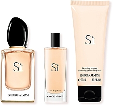 Giorgio Armani Si - Set (edp/50ml + edp/15ml + b/lot/75ml)  — photo N8