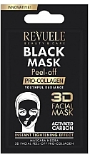 Fragrances, Perfumes, Cosmetics Pro-Collagen Black Face Mask - Revuele Black Mask Peel Off Pro-Collagen (sample)