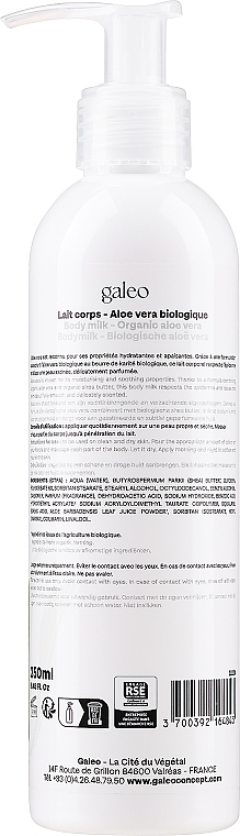 Aloe Vera Body Milk - Galeo Bio Aloe Vera Body Milk — photo N2