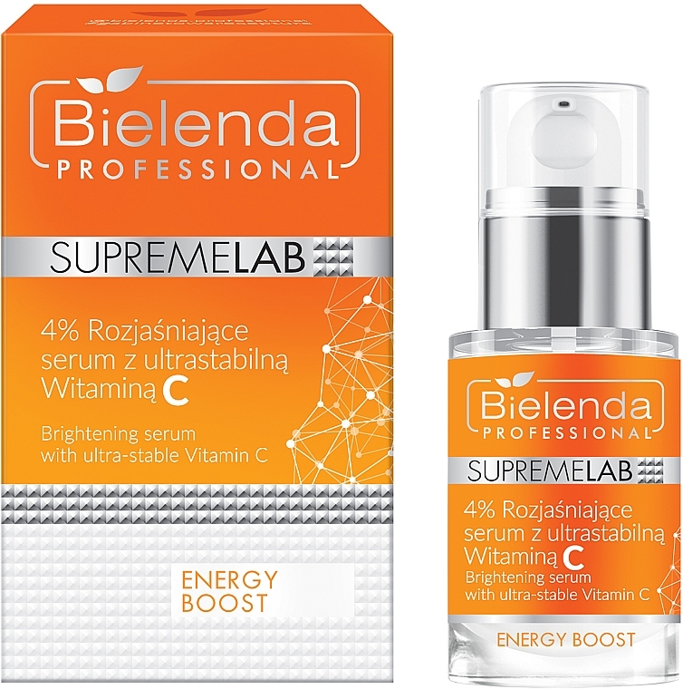 Brightening Serum with Ultra-Stable Vitamin C - Bielenda Professional SupremeLab Energy Boost Serum — photo N1