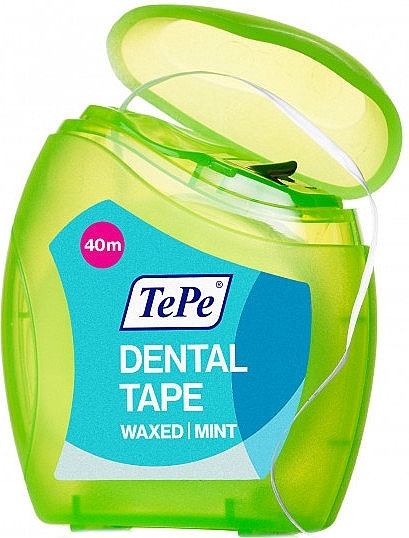 Dental Floss, 40 m - TePe Dental Tape Waxed Mint — photo N5