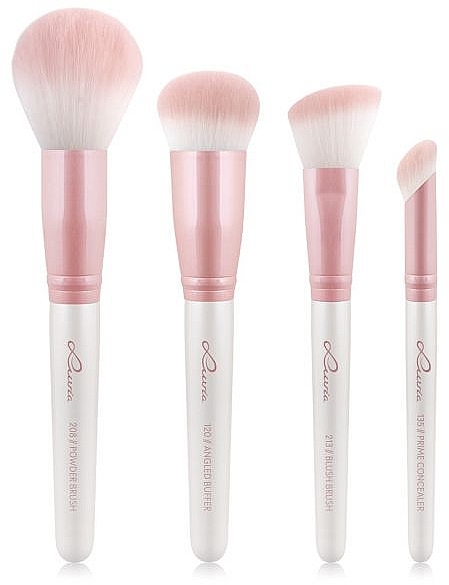 Makeup Brush Set, 4 pcs - Luvia Flawless Face Brush Set — photo N2