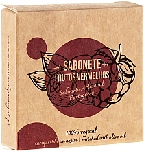 Natural Soap "Red Fruit" - Essencias De Portugal Senses Red Fruits Soap With Olive Oil — photo N1