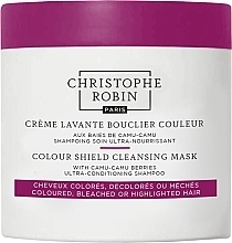 Cleansing Mask for Coloured & Highlighted Hair - Christophe Robin Color Shield Cleansing Mask With Camu-Camu Berries — photo N1