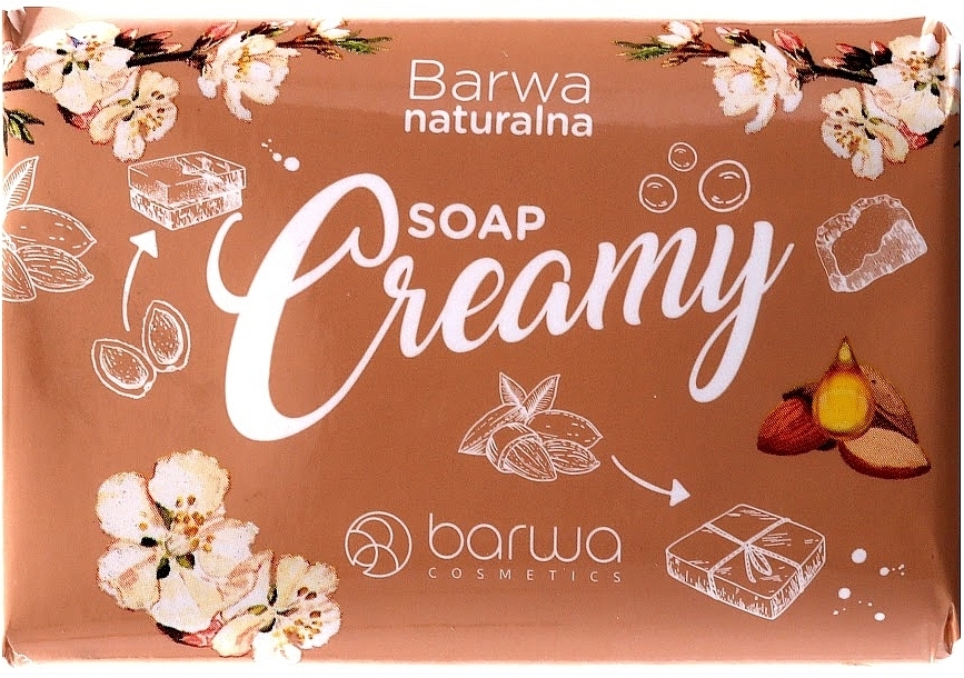 Almond Oil Cream Soap - Barwa Natural — photo N2