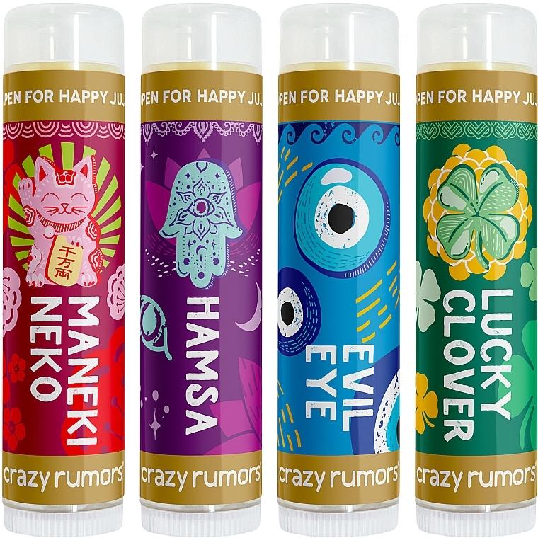 Lip Balm Set - Crazy Rumors Happy Juju (lip/balm/4x4.25g) — photo N2