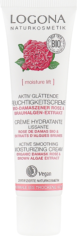Day Face Bio-Cream for Dry Skin - Logona Facial Care Day Cream Organic Rose — photo N2