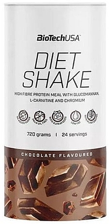 Protein Cocktail "Chocolate" - BioTechUSA Diet Shake Chocolate Hight Fiber Protein Meal — photo N2