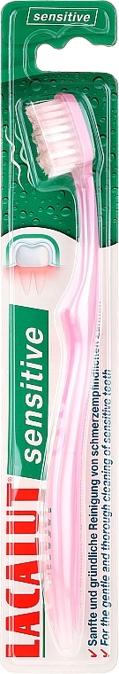 Toothbrush, light pink - Lacalut Sensitive — photo N1