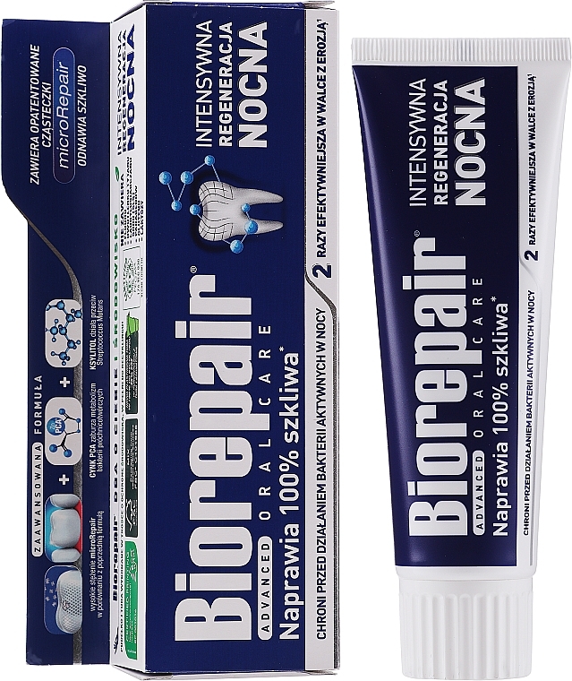 Toothpaste "Intensive Night Repair" - Biorepair Intensive Night Repair — photo N2