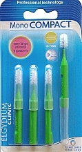 Fragrances, Perfumes, Cosmetics Interdental Brush, 4pcs - Elgydium Clinic Monocompact Green