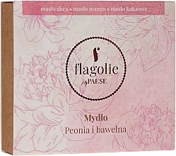 Hand & Body Natural Soap "Peony & Cotton" - Flagolie by Paese Peony & Cotton  — photo N2