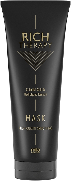 Keratin & Gold Repairing Mask for Damaged Hair - Mila Professional Rich Therapy Mask — photo N1