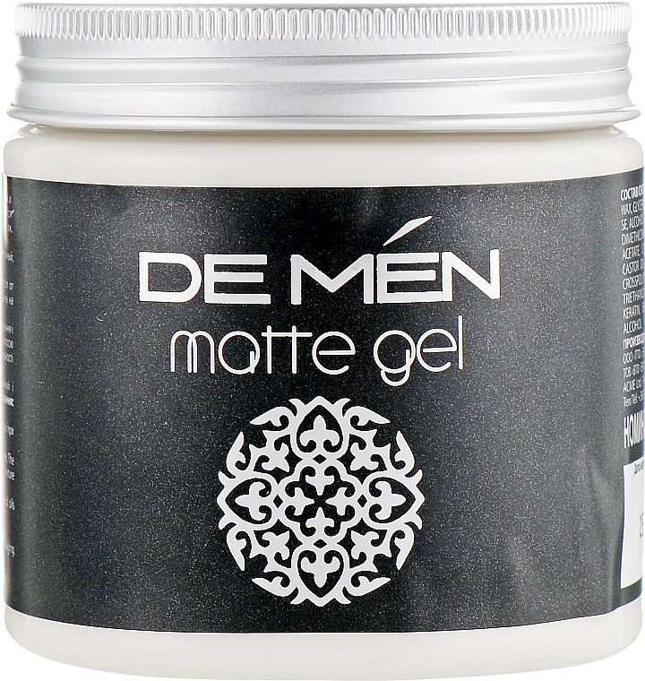 Matte Hair Styling Gel - DeMira Professional DeMen Matte Gel — photo N2