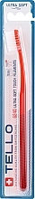 Extra Soft Toothbrush 6240, red - Tello Ultra Soft — photo N1