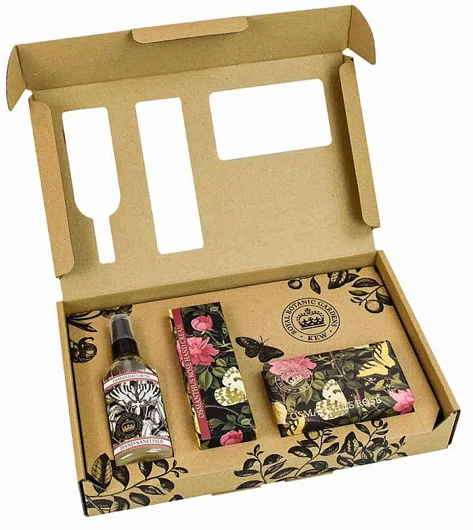 Set - The English Soap Company Kew Gardens Osmanthus Rose Hand Care Gift Box — photo N2