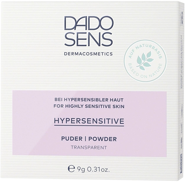 Transparent Powder for Very Sensitive Skin - Dado Sens Hypersensitive Powder Transparent — photo N3