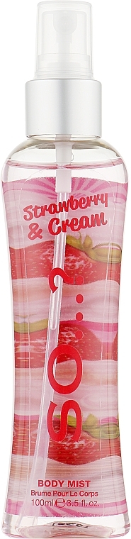 Body Spray - So…? Strawberry & Cream Body Mist — photo N2