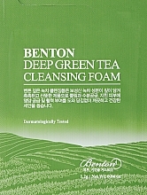 GIFT! Face Cleansing Foam with Green Tea Extract - Benton Deep Green Tea Cleansing Foam (sample) — photo N1