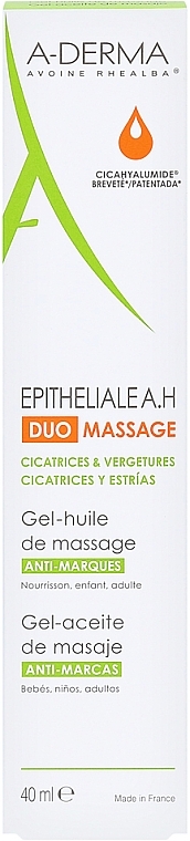 Massage Anti Scars & Stretch Marks Gel-Oil - A-Derma Epitheliale AH Massage — photo N2