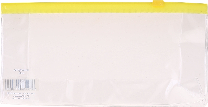 Travel Makeup Bag, 499306, transparent yellow - Inter-Vion — photo N1