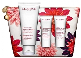 Fragrances, Perfumes, Cosmetics Set - Clarins Body Care Collection (b/lot/200ml + b/scr/30ml + h/cr/30ml + bag)