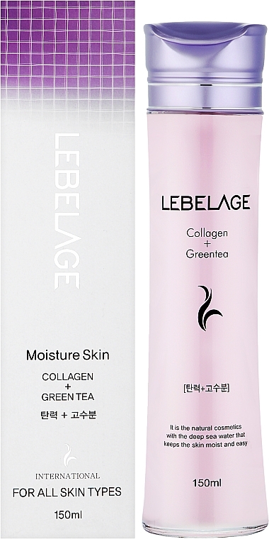 Collagen and Green Tea Extract Toner - Lebelage Collagen+Green Tea Moisture Skin — photo N2