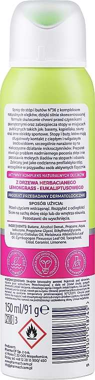 Feet and Shoes Deodorant 2 in 1 - Pharma CF No.36 Dezodorant — photo N7