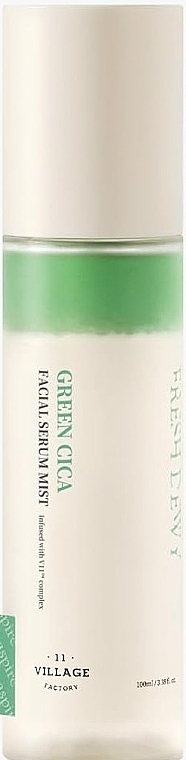 Cica Facial Serum Mist - Village 11 Factory Fresh Dewy Green Cica Facial Serum Mist — photo N1