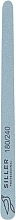 Drop Nail File, wooden base, 180/240 - Siller Professional Half — photo N2