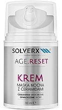 Fragrances, Perfumes, Cosmetics Night Face Cream Mask with Ceramides - Solverx Age Reset Cream-Mask