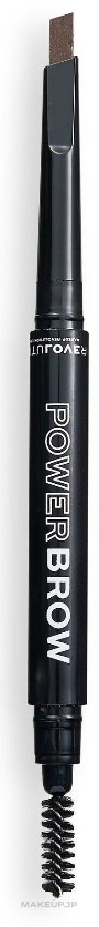 Automatic Two-sided Eyebrow Pencil - Relove By Revolution Power Brow Pencil — photo Brown