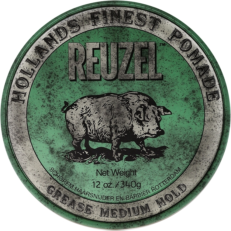 Hair Styling Pomade - Reuzel Green Pomade Grease  — photo N7