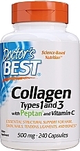 Fragrances, Perfumes, Cosmetics Collagen Types 1 & 3, 500 mg - Doctor's Best Collagen Types 1and 3 with Peptan