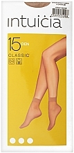Fragrances, Perfumes, Cosmetics Socks "CLASSIC" 15 Den 2 pairs, nude - Intuicia
