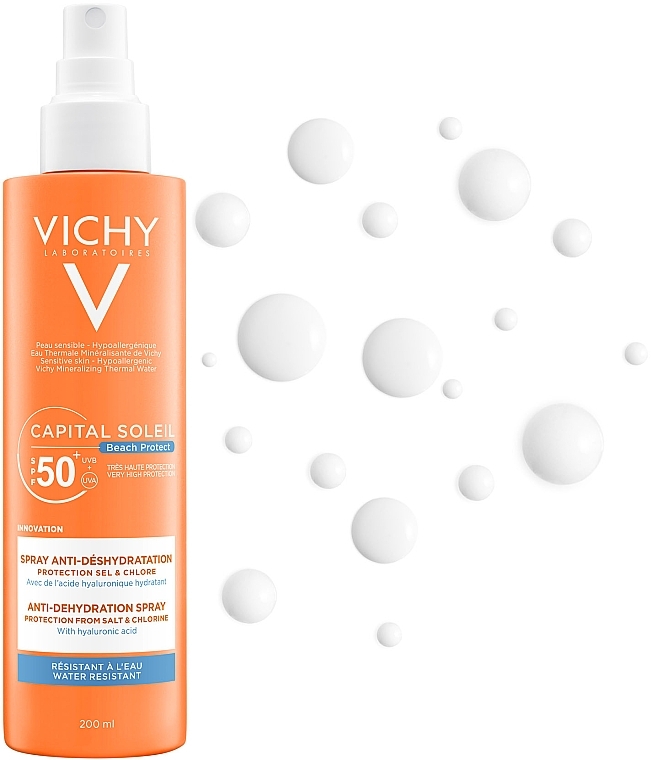 Sunscreen Spray - Vichy Capital Soleil Beach Protect Anti-Dehydration Spray SPF 50 — photo N4