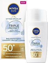 Sunscreen Face Fluid - Nivea Sun Face Triple Protection Spf50 — photo N1